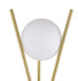 Yamileth 65-inch Spherical Bulb Metal Tripod Floor Lamp Gold