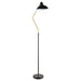Lucien 69-inch Dome Shade Metal Task Floor Lamp Black