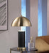 Ferris 23-inch Dome Quilted Table Lamp Black (Set of 2)