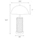 Ferris 23-inch Dome Quilted Table Lamp Black (Set of 2)