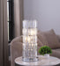 Wanda 20-inch Crystal Shade Bedside Table Lamp Silver