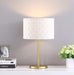 Ramiro 66-inch Drum Shade Metal Bedside Table Lamp Gold
