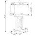 Ayelet 30-inch Tapered Shade Mirrored Table Lamp Silver