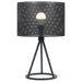 Chapin 19-inch Metal Mesh Drum Shade Table Lamp Black
