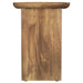 Fletcher Oval Solid Mango Wood Accent Side Table Brown
