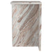 Bowdoin Genuine Marble Accent Side Table Grey