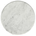Berkeley Round Marble Top Side Table White and Brown