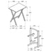 Donna 4-piece TV Tray Table Set Natural