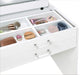 Danbury 3-drawer Makeup Vanity & Stool Set White High Gloss