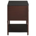 Zimmerlee 2-drawer Side Table with Shelf Rust Brown