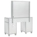 Allora 9-drawer Vanity Set with Lighting Metallic Silver