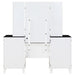Talei 6-drawer Vanity Set with Lighting Black and White