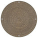 Halden Round Woven Seagrass Accent Side Table Light Brown