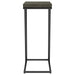 Sergio Engineered Wood C-Shaped Sofa Side Table Rustic Grey