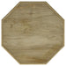 Torres Octagonal Solid Mango Wood Side Table Natural Brown