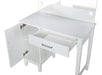 Elijah Vanity Set with Lighting & Stool White and Dark Grey