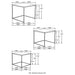 Belcourt 3-piece Square Nesting Tables Natural and Black