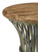 Matyas Round Wire Frame Accent Side Table Antiqued Blue