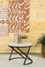 Miguel Round Marble Top Coffee Table White and Black