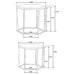 Adger 2-piece Hexagonal Nesting Tables Natural and Black