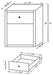 Coquette 1-drawer Mirrored Accent Side Table Silver