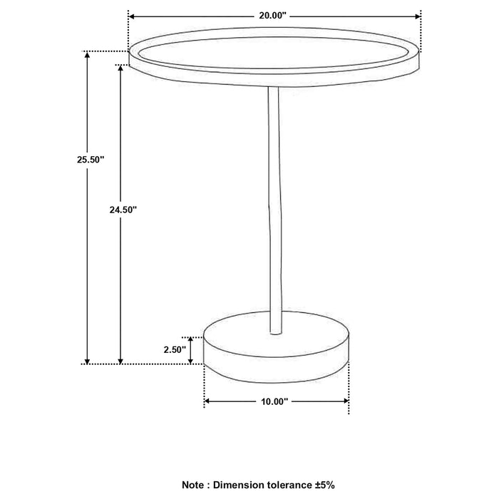 Ginevra 20-inch Wood Top Marble Base Table Natural and Green