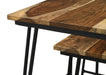 Nayeli 3-piece Solid Sheesham Wood Nesting Tables Natural