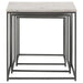 Medora 3-piece Marble Top Nesting Table Set White