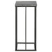 Vicente Marble Top C-Shaped Sofa Side Table Grey
