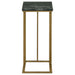Vicente Marble Top C-Shaped Sofa Side Table Green