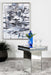 Elora Square Mirrored Accent Side Table Silver