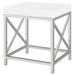 Eliza Vanity Set with Lighting & Stool White and Chrome