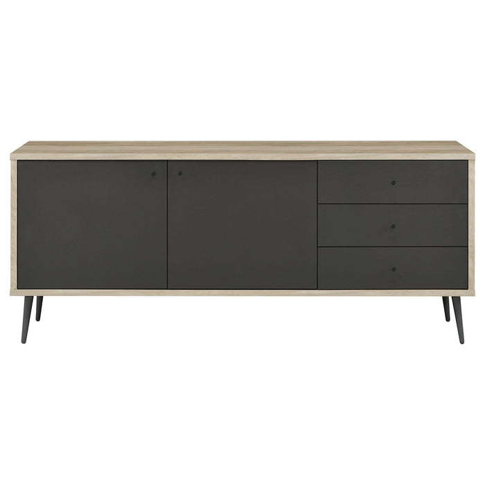 Maeve 2-door Engineered Wood Cabinet Antique Pine and Grey