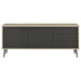 Maeve 2-door Engineered Wood Cabinet Antique Pine and Grey