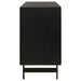 Aminah 3-door Wood Accent Cabinet Natural and Black
