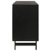 Aminah 3-door Wood Accent Cabinet Natural and Black