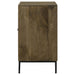 Zaria 2-door Wood Trellis Accent Storage Cabinet Brown