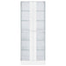 Cabra 4-door LED Curio Display Cabinet White High Gloss