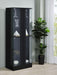 Cabra 4-door LED Curio Display Cabinet Black High Gloss