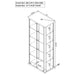 Aero 5-shelf Display Curio Cabinet with LED Lighting White