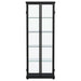 Aero 4-shelf Display Curio Cabinet with LED Lighting Black