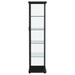 Aero 4-shelf Display Curio Cabinet with LED Lighting Black