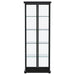 Aero 4-shelf Display Curio Cabinet with LED Lighting Black