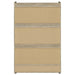 Denia 3-tier Engineered Wood Shoe Cabinet White