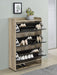 Denia 3-tier Engineered Wood Shoe Cabinet Grey