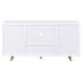 Dalton 2-door Storage Cabinet White and Distressed Pine