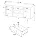 Dalton 2-door Storage Cabinet White and Distressed Pine