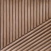 Gretchen 2-door Wood Fluted Parquet Cabinet White and Brown