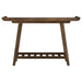 Ornelas 46-inch Console Table with Slatted Shelf Mango Brown
