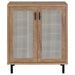 Teller 2-door Shoe Storage Cabinet Natural Oak